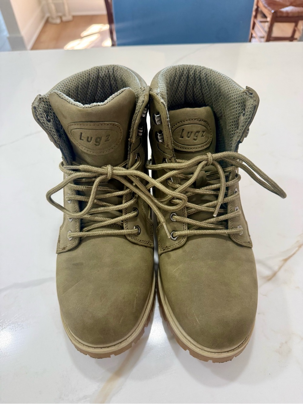 Lugz Men's Olive Green Lace-Up Tactical Boots